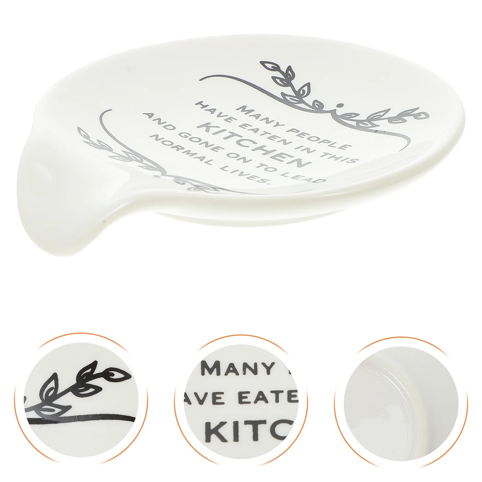 

Spoon Holder Rest Ceramic Utensil Stand Cooking Small Rack Ladle Pottery Soup Colander Spatula Supporting Ladel Coffee Scoop