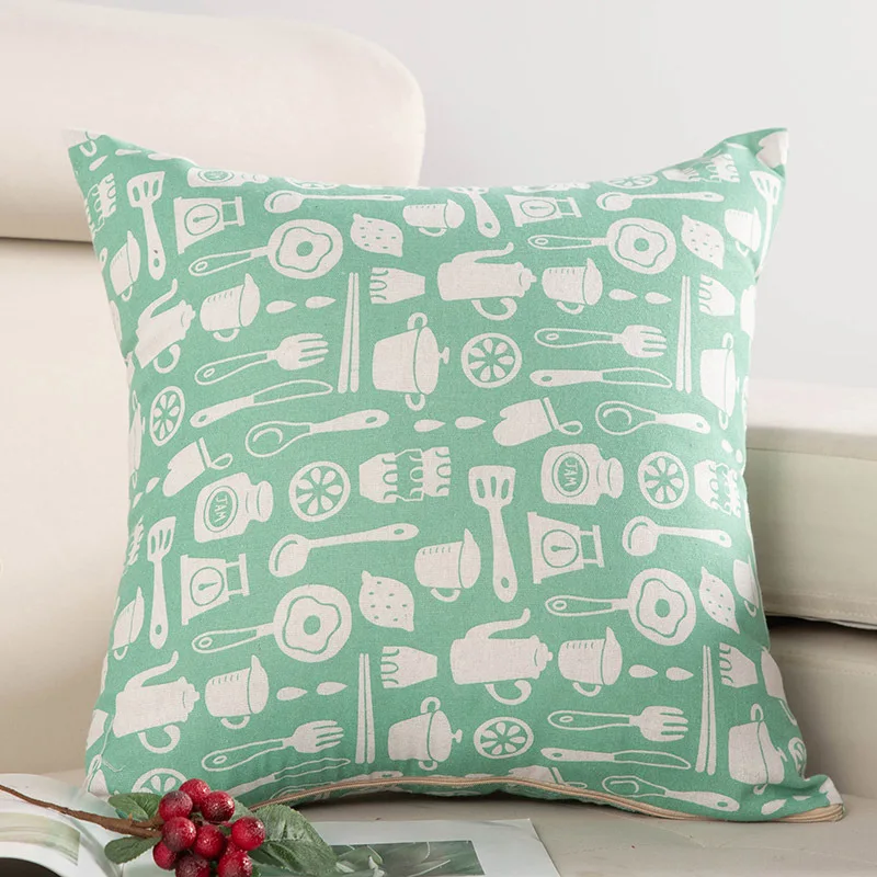 

Fashion Nordic Decorative Cushion Cover Simple Lattice Home Living Room Sofa Decoration Pillowcase Cute Bear Cartoon Peach E1505
