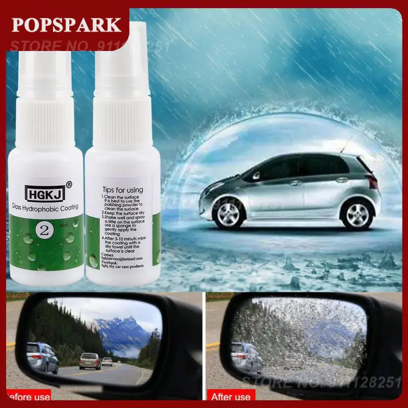 

Rainproof Glass Hydrophobic Coating Anti-fog Nano Hydrophobic Coating Hgkj-2-20ml Universal Windshield Rainproof Agent Spray