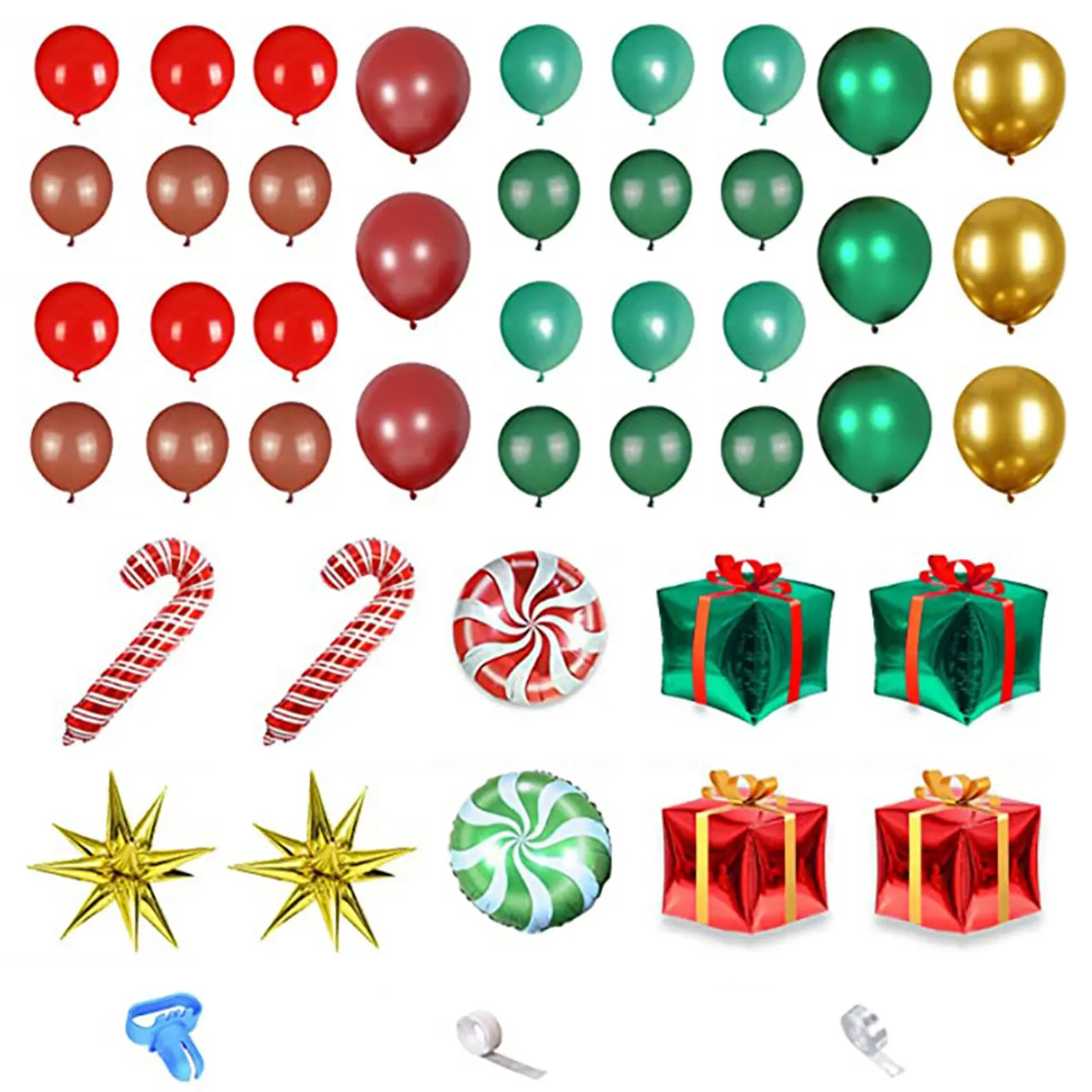Cane Balloon Chain Set Festive Theme Christmas Party Balloons Decoration