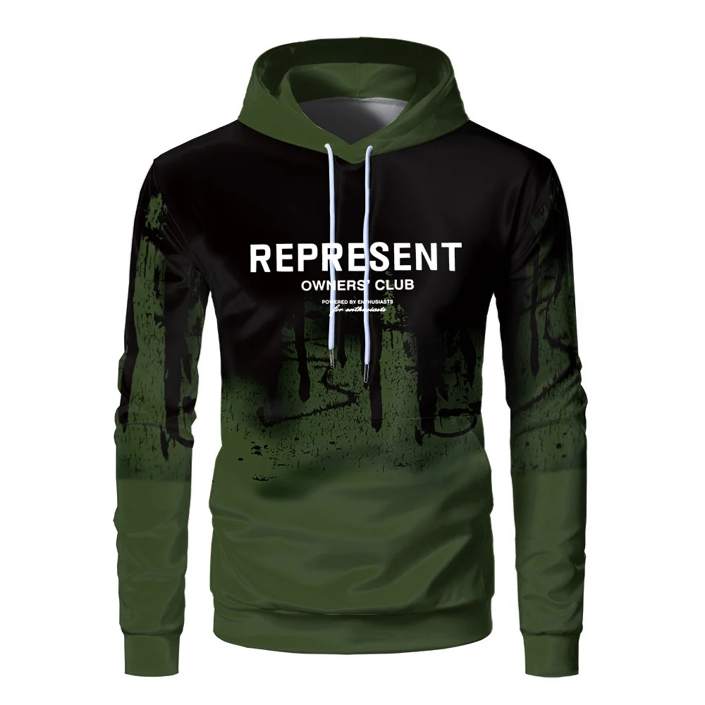 

Мужская Флисовая Толстовка с капюшоном, в стиле Харадзюку