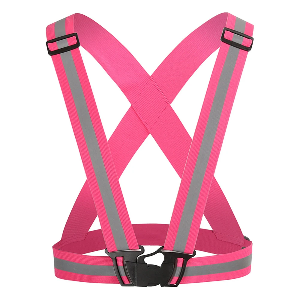 Elastic Safety Reflective Vest Straps With Reflect Strips For Men Women Children Night Running Walking Biking