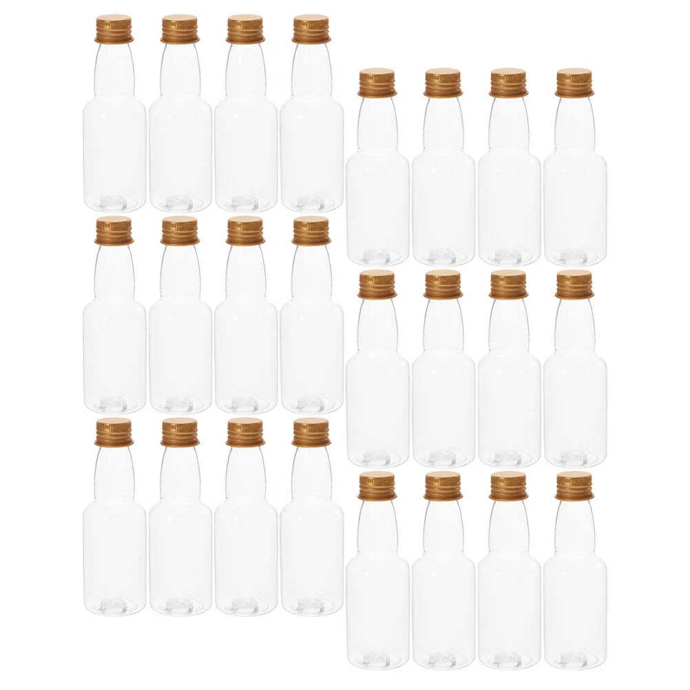

Empty Bottle Plastic Milk Bottles Portable Juice Mini Sauce Drinks Party Favors Sealing