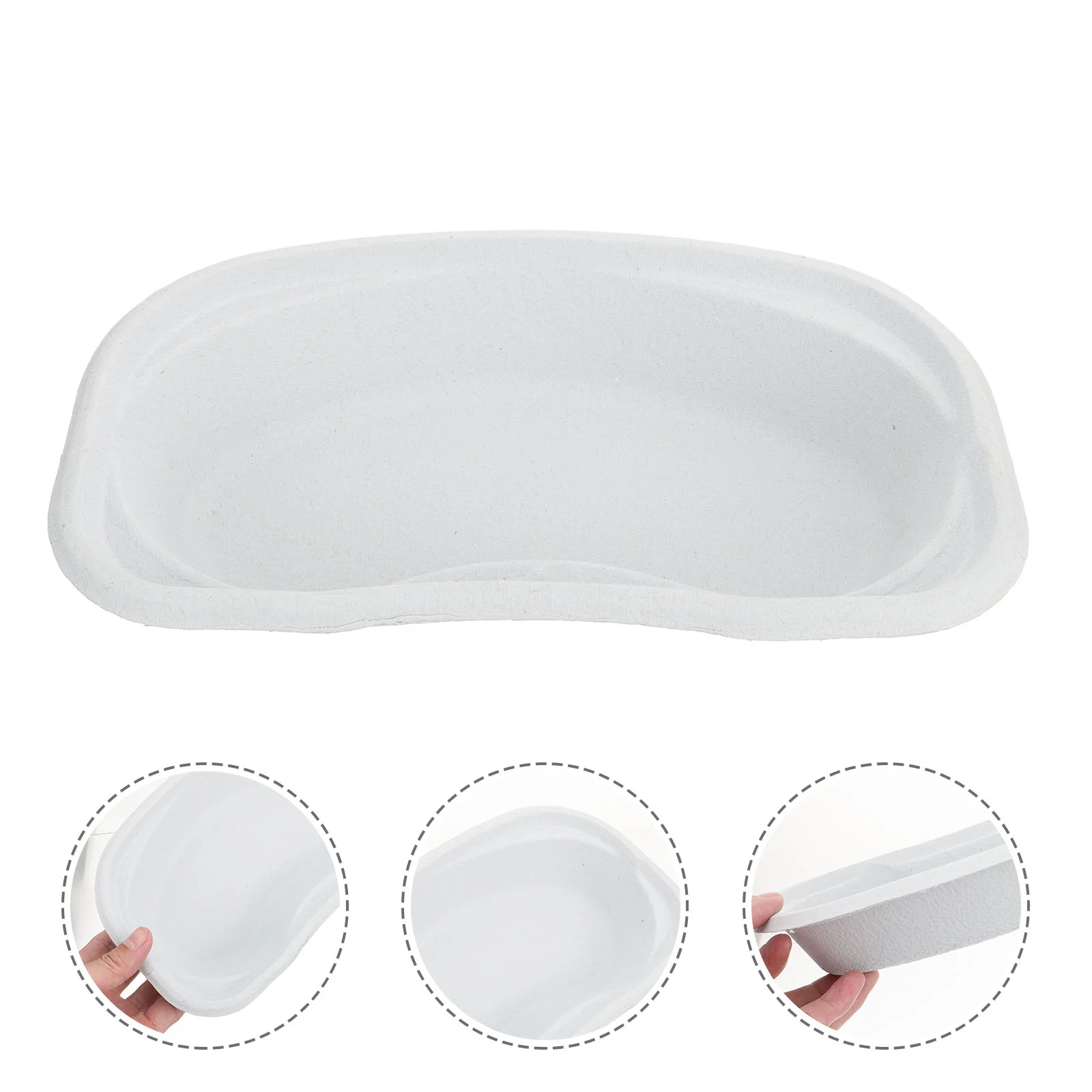 

Basin Kidney Emesis Tray Shaped Disposable Dish Instruments Holder Reusable Trays Pulp Graduations Plastic Wash Bowl Storage