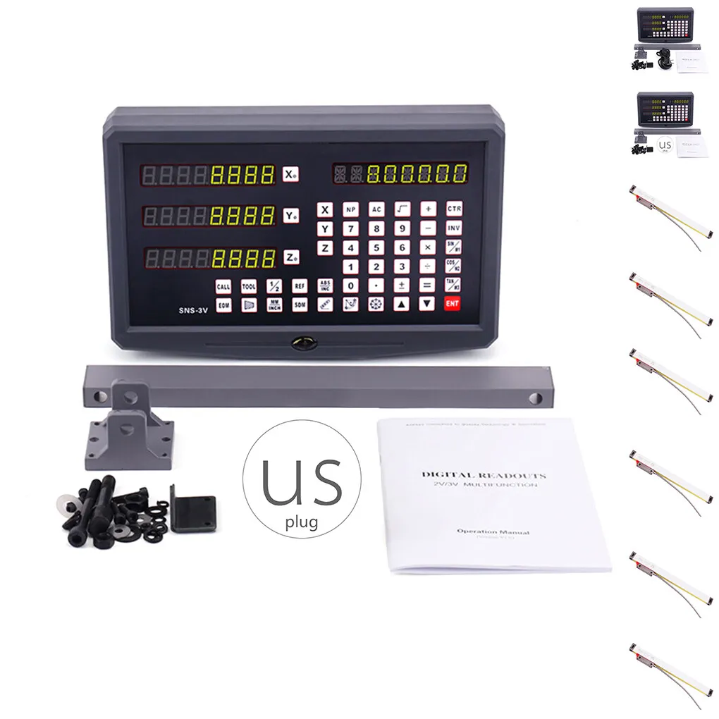 

3 оси DRO цифровой индикатор фотография линейные весы 50-300 мм
