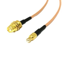 sma female bulkhead to mcx male straight rf cable adapter rg316 15cm 6inch new wholesale for wifi wireless router
