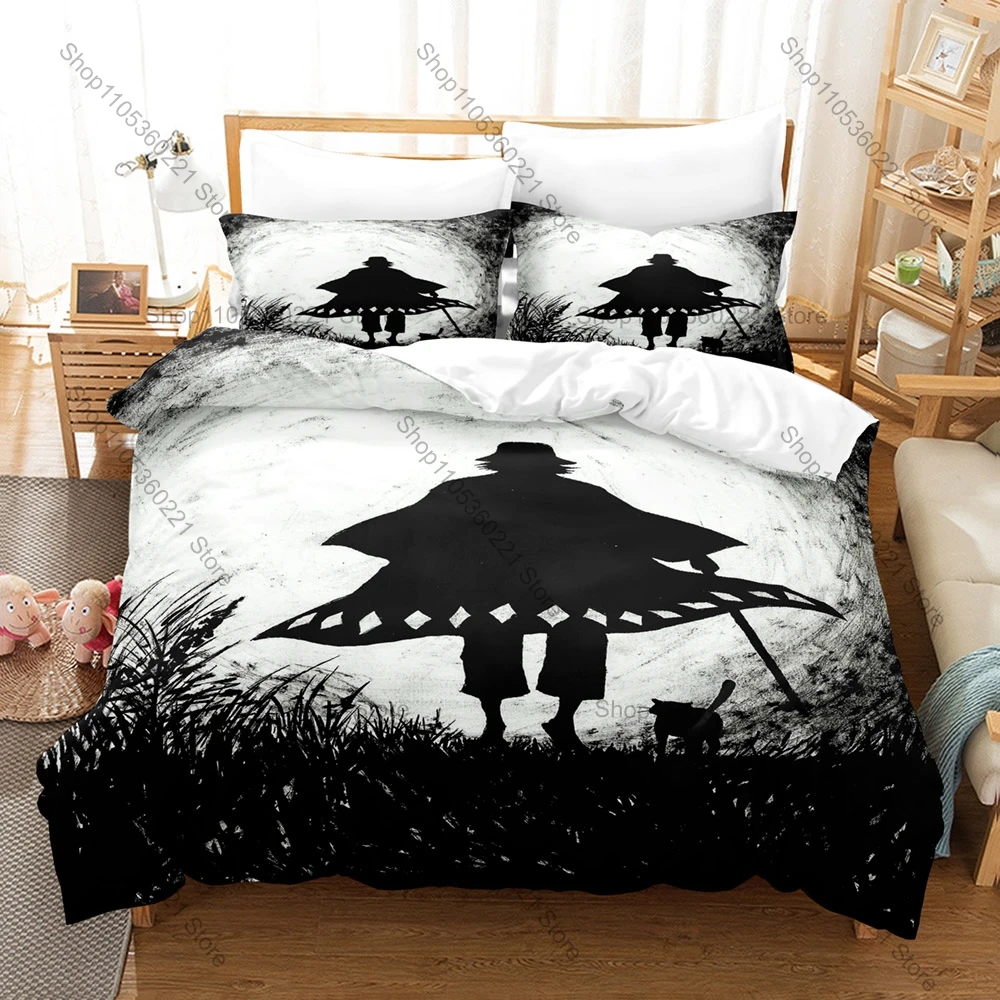 Фото Комплект постельного белья Urahara Shop Kisuke Vintage Bleach Anime Merch: 1 пододеяльник + 2 наволочки, мягкая микрофибра №1