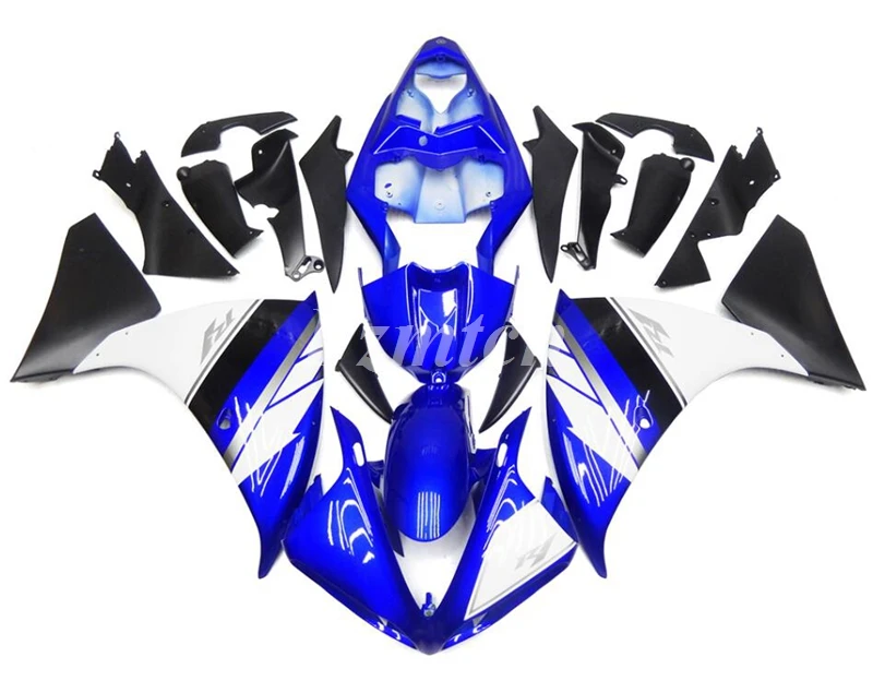 

New ABS Motorcycle Fairings Kit Fit For YAMAHA YZF- R1 2009 2010 2011 09 10 11 Bodywork Set White Blue