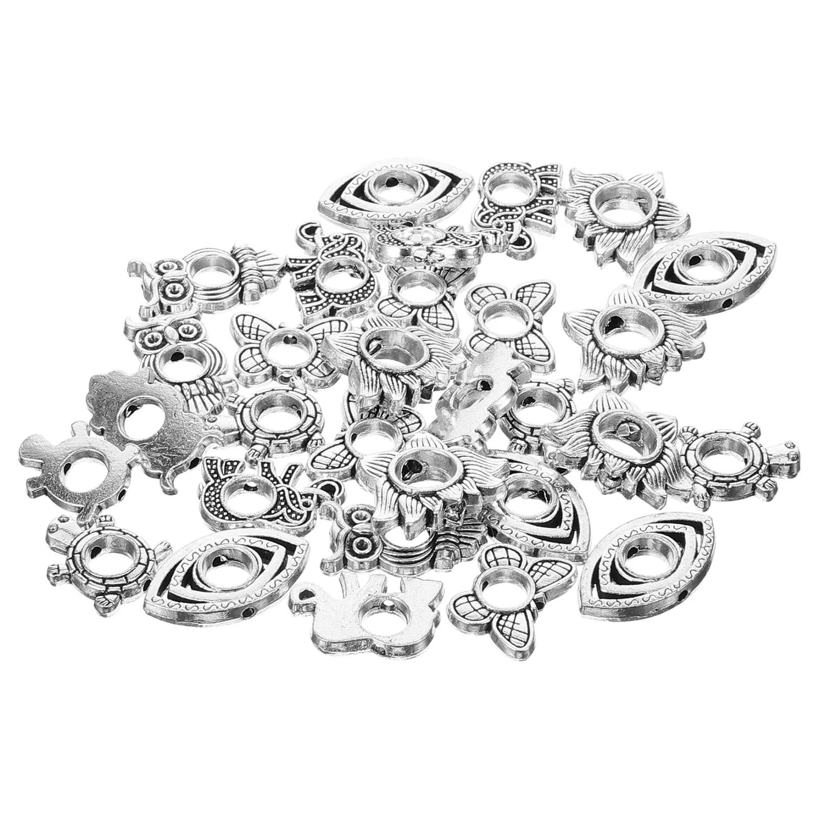 

Bead Curtain DIY Spacer Beads Beading Kits Earrings Valentine's Day Bracelet Loose Handmade Charms Metal Jewelry