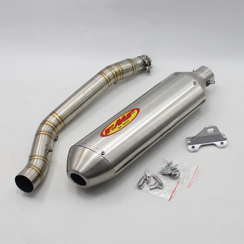 

DR-Z400 Exhaust Pipe System Slip On FMF Motorcycle Middle Link Tube Connect 51mm Muffler for Suzuki DRZ400 DR Z400 DRZ 400