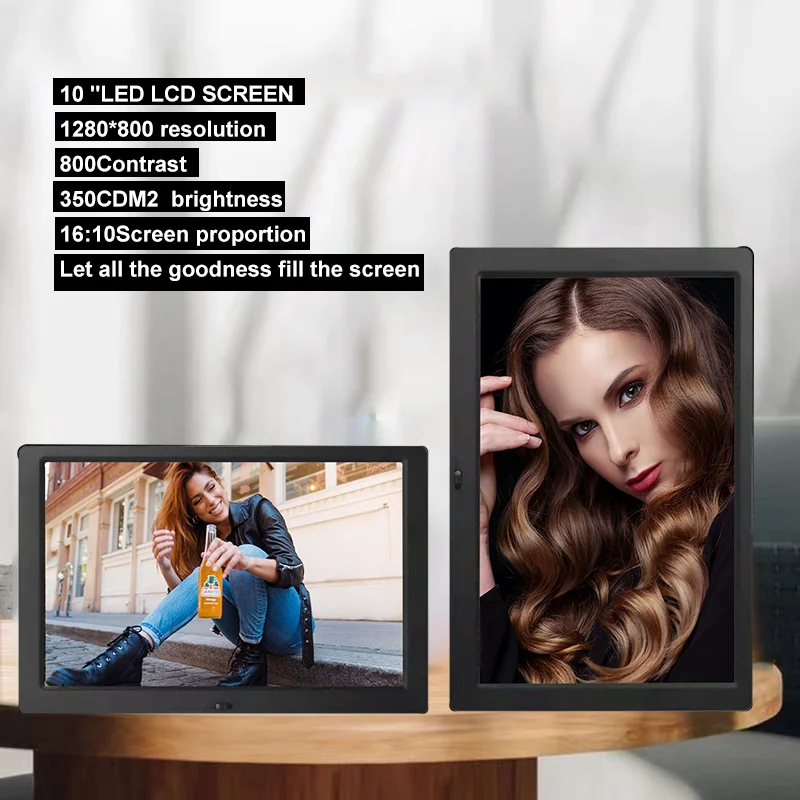 

Hot Sale 10 Inch Hd Android Digital Photo Frame With Clock Digital Calendar