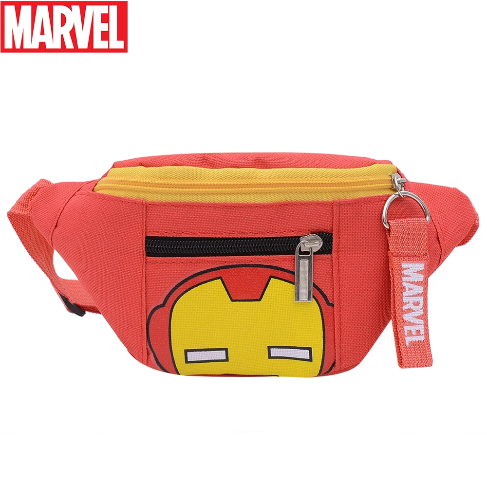 

Marvel Children's Fashion Cartoon Superhero Chest Bags For Boys Cool Spider-man Iron Man Crossbody Bag Kids Light Shoulder Bags