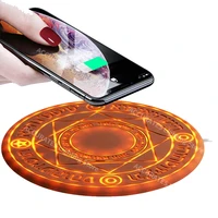 universal wireless phone charger 10w qi fast charging pad magic circle for mobile iphone 11 x xs xr for samsung s10 s20 note 20
