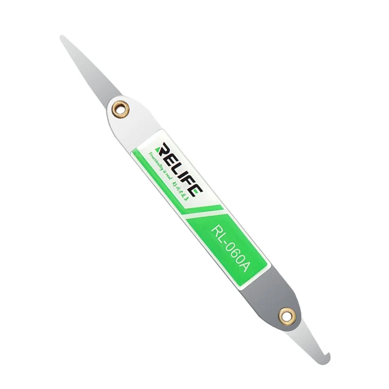 

RL-060A Edge Screen Pry Card Sheet Statinless Steel Dismantling Polarizer Film LCD Injury-free Ultra Thin Phone Opener