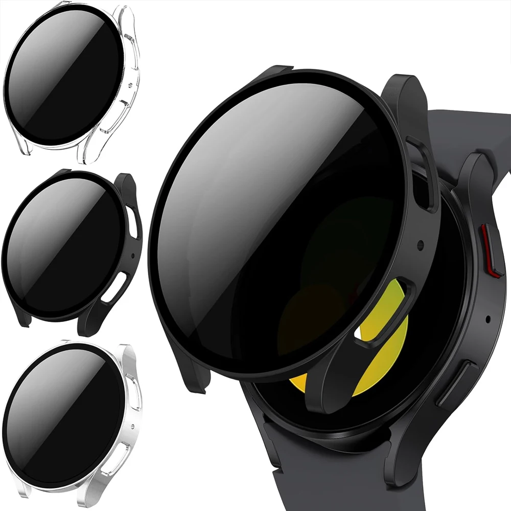 Чехол для Samsung Galaxy watch 6 44 мм 40 закаленное стекло бампер из поликарбоната