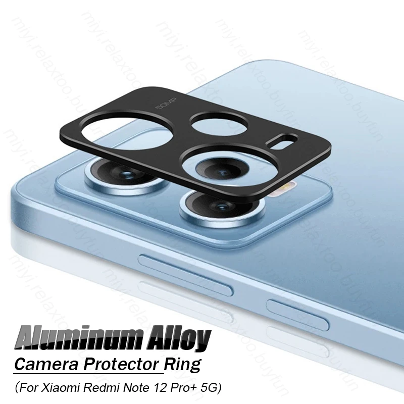 Back Matel Ring Lens Cap For Redmi Note 12 Pro Plus Pro+ 5G Rear Camera Lens Protector Cover Remi Redmy Note12 Not 12 ProPlus 5G