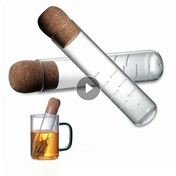 

Домашний стеклянный чайный инфузер, пустая бутылка, Мини Прозрачное чайное ситечко, стеклянная бутылка, трубка, тестовая трубка для пивовар...