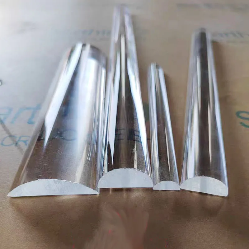 Новый полукруглый акриловый твердый стержень D-типа высокопрозрачный из ПММА