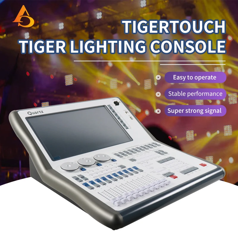 Фото Кварцевая консоль Tiger Touch i5 Экран Три системы с четырьмя выходами 512DMX Контроллер сценического освещения DMX №3