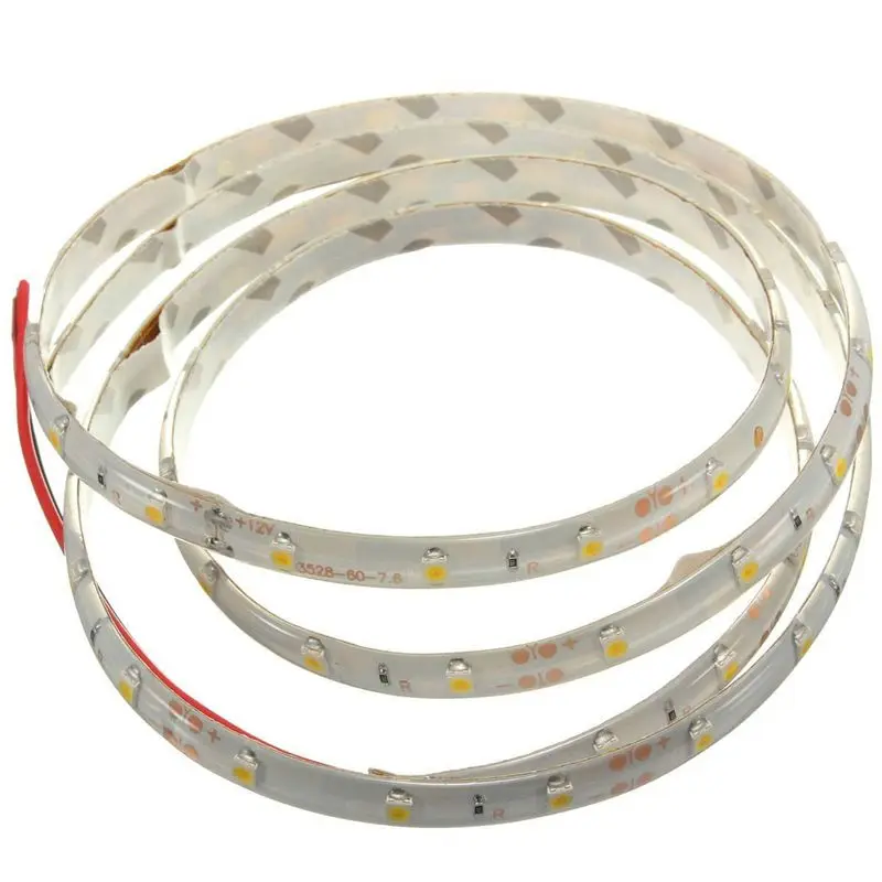 Фото F-3C 3 шт. 1 м 60-3528 SMD Водонепроницаемая светодиодная лента DC12V (теплый белый) №2
