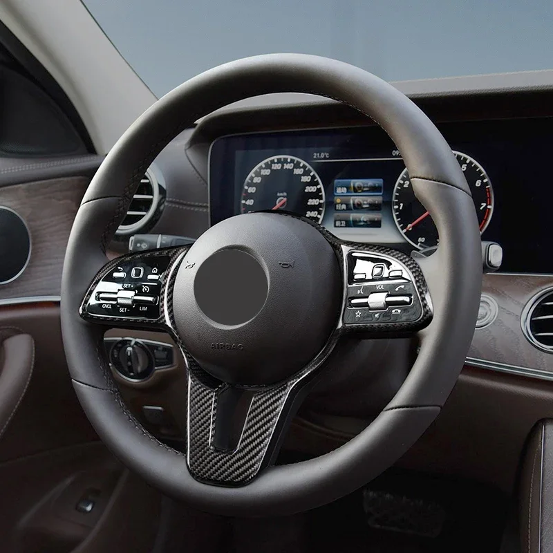 Накладка на руль из углеродного волокна наклейка для салона автомобиля
