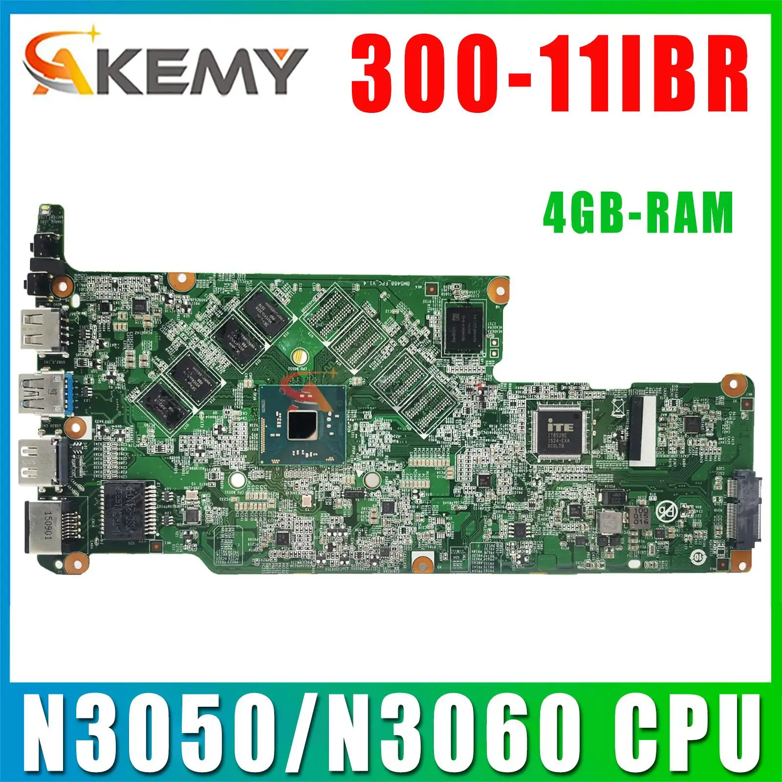 

For Lenovo Flex 3-1130 Yoga 300-11IBR laptop motherboard BM5488 with N3050/N3060 CPU 4GB-RAM tested 100% work