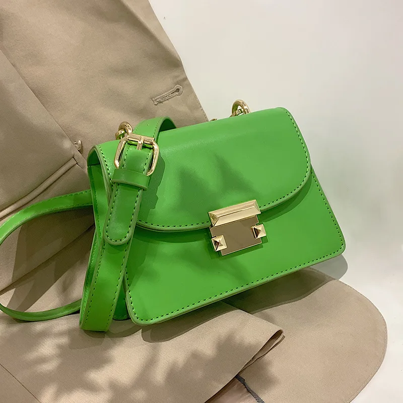 

Pu Leather Luxury Bag Woman Fashion Crossbody Bags for Women Solid Color Lock Handbag Women's Bag 2022 Trend Female Shoulder
