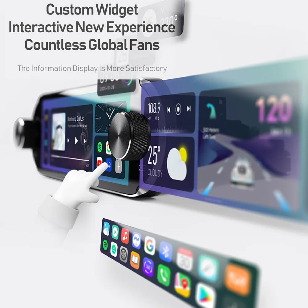 Лидер продаж 6 86 'ɺndroid автомобильный мультимедийный плеер QLED сенсорный экран