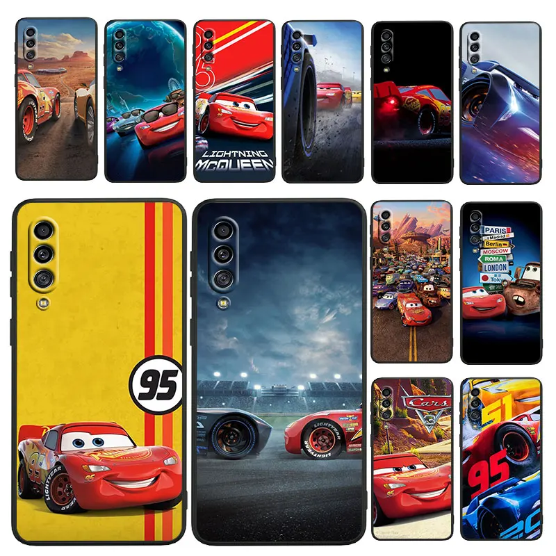 

Cars Lightning McQueen Phone Case For Samsung Galaxy A73 A72 A71 A70 A53 A52 A51 A50 A42 A41 A40 A33 A32 A31 30 30S Black luxury