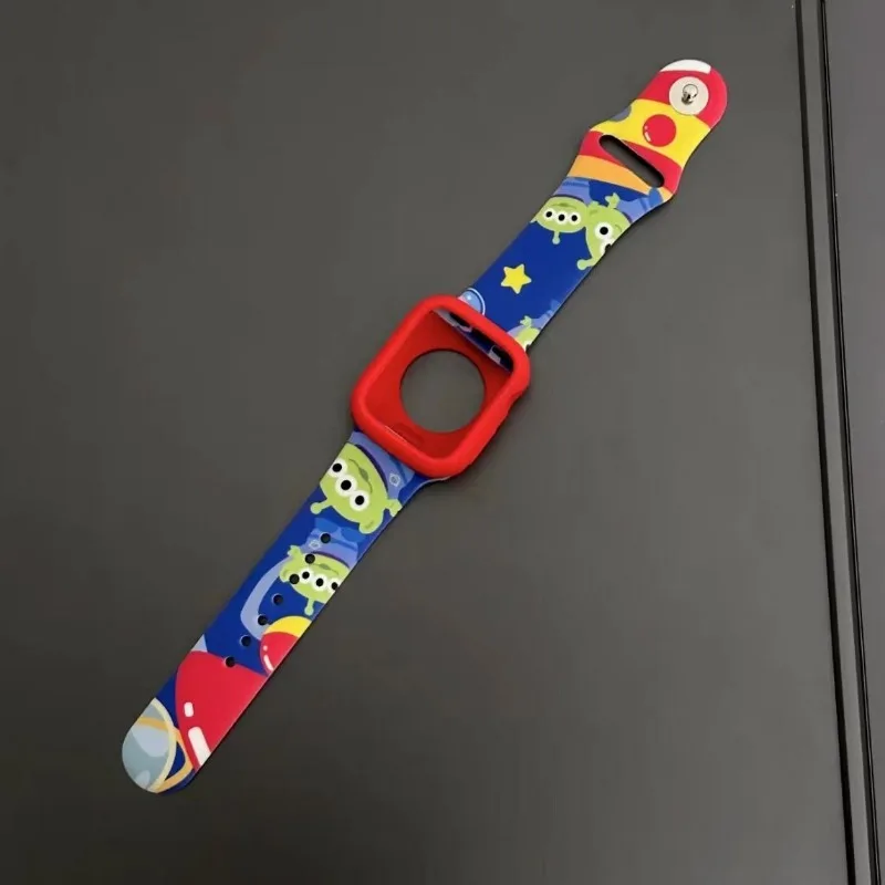 Силиконовый ремешок Disney Toy Story Woody для Apple Watch Band S8 7 6 5 4 3 Браслет IWatch 38 мм 40 42 44 49