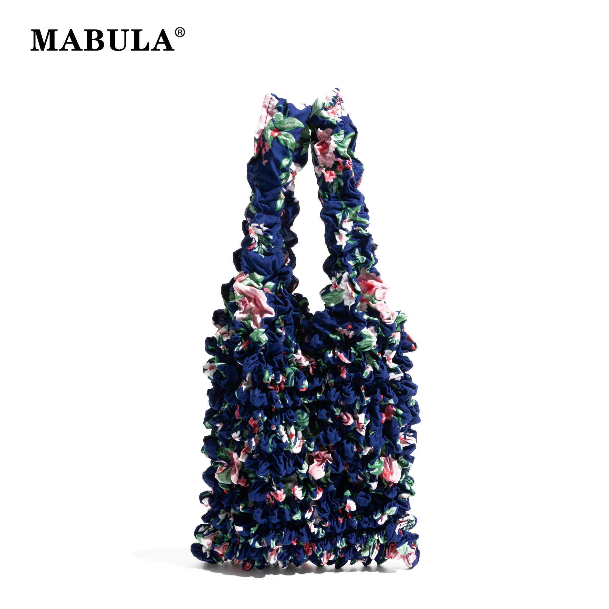 MABULA Плиссированная сумка Многоразовые сумки для хранения покупок Складная