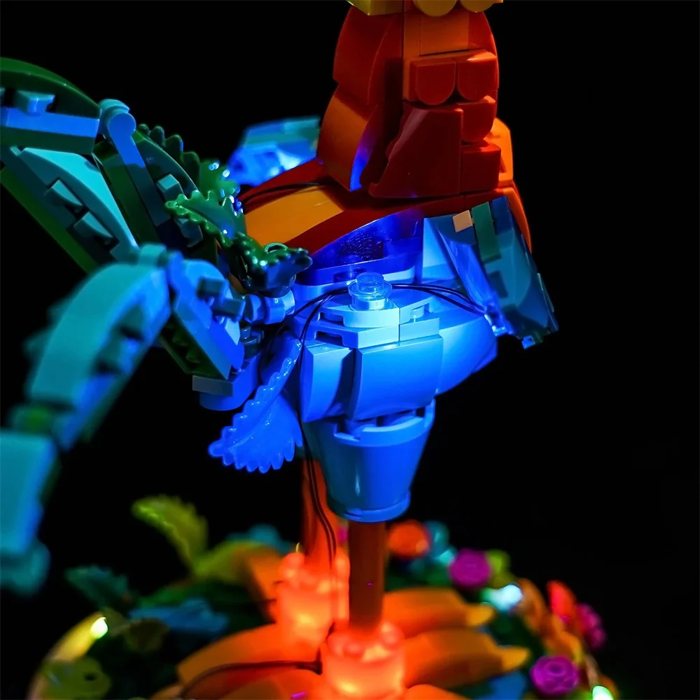 Комплект освещения для серии фильмов Heihei Moana 2 43272 не включает строительный блок