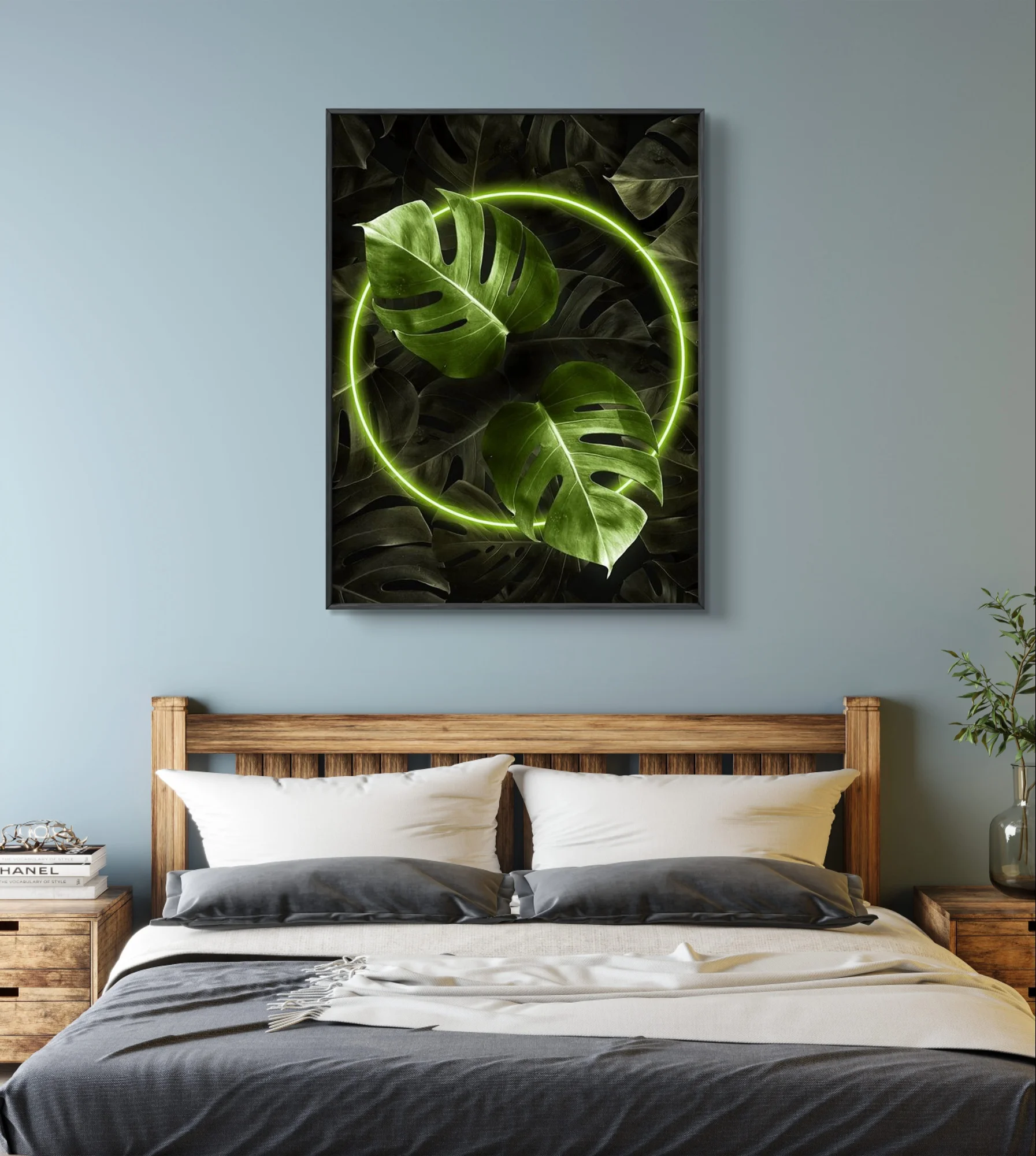 Набор для алмазной живописи Monstera fervour AB изображение листьев вышивка крестиком