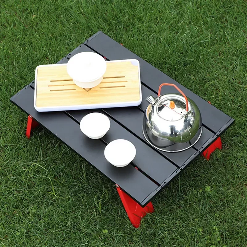 

Alloy Portable Table Outdoor Furniture Foldable Folding Camping Hiking Desk Traveling Outdoor Picnic Table Furniture