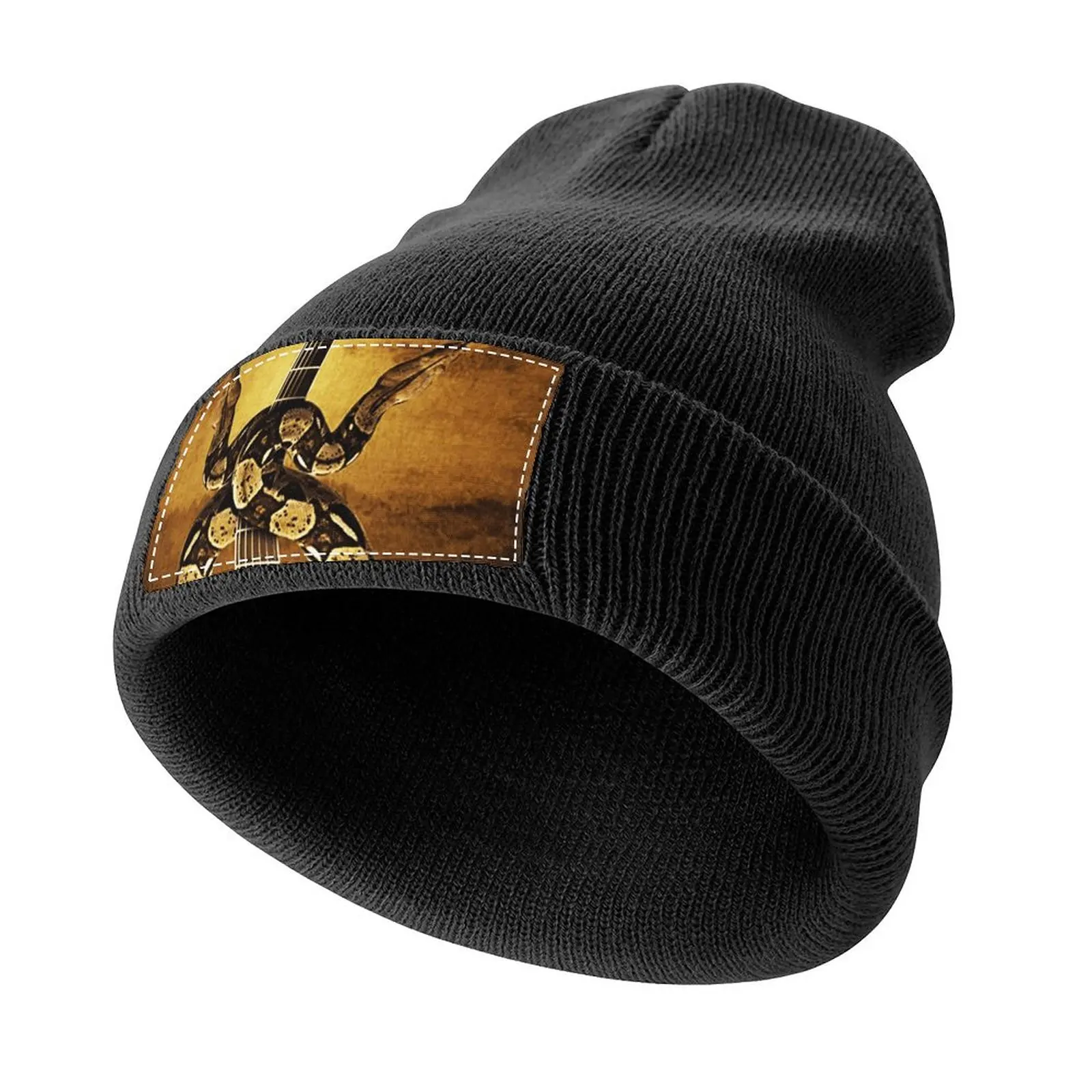 Змеиная ферма Ray Wylie Hubbard Вязаная шапка в стиле вестерн Пляжная сумка Шляпа