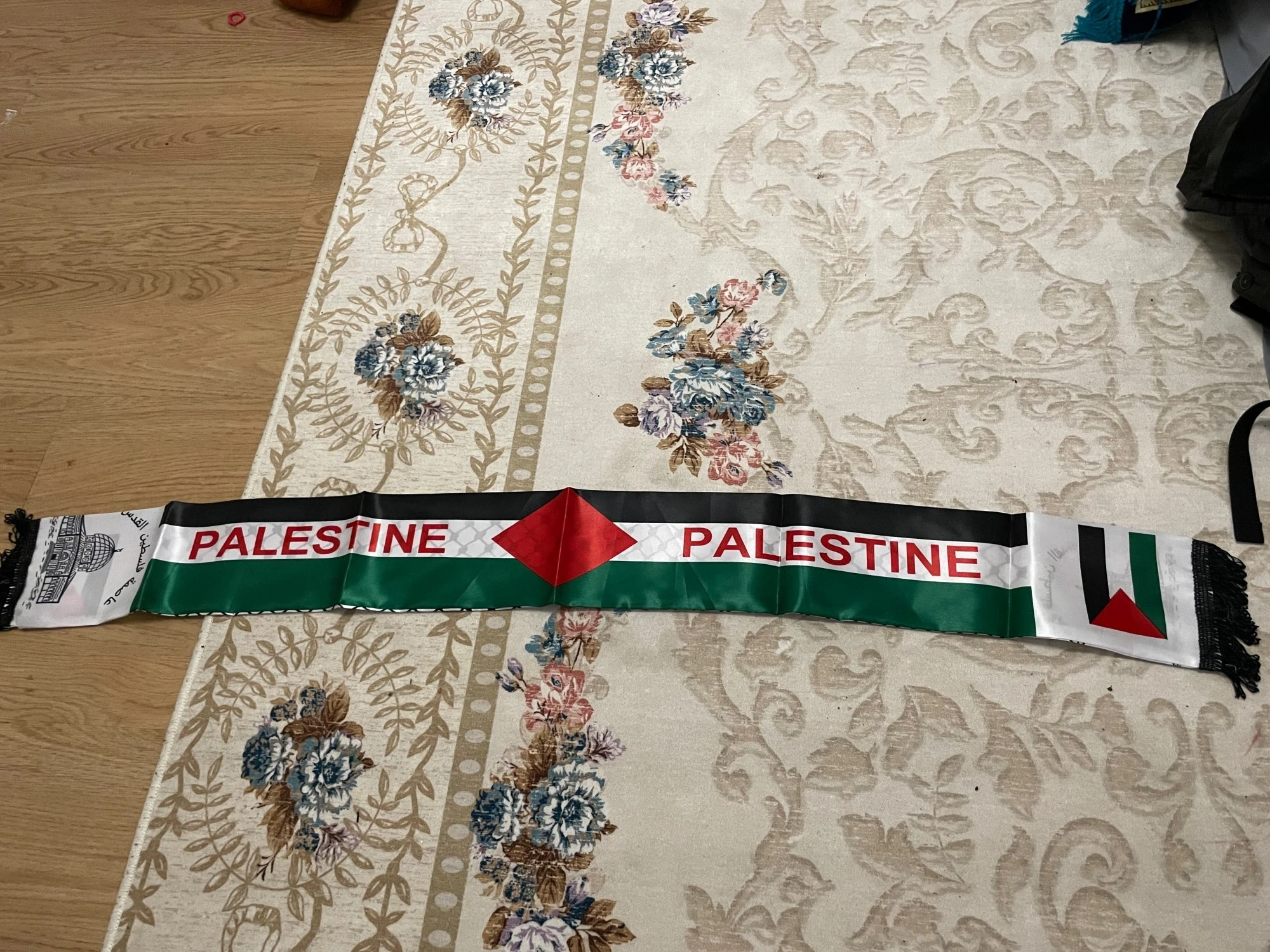 Палестинский шарф флаг 14x130cm двойной печать сатин палестинский шаль национальный