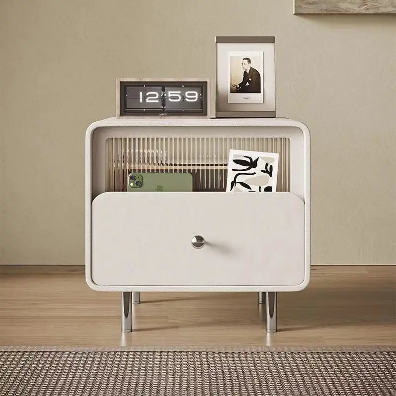 

Aoliviya Sh New Solid Wood Bedside Cabinet Bedroom and Household New Small Simplicity Minimalism Modern Light Luxury Narrow