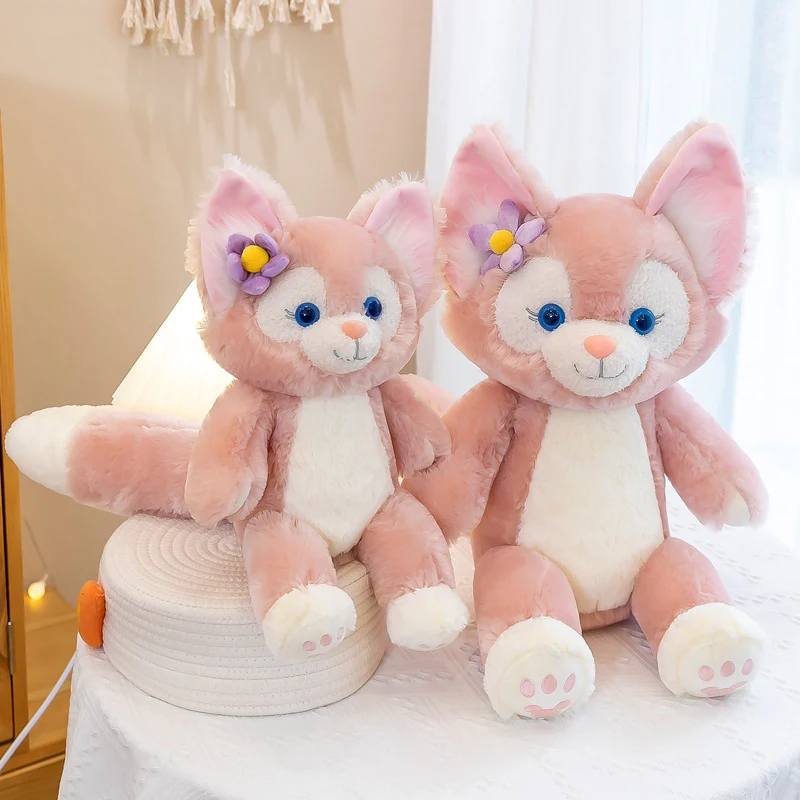 LinaBell – jouets en peluche roses en forme d'animaux  en forme de renard  jolis jouets d'oreiller