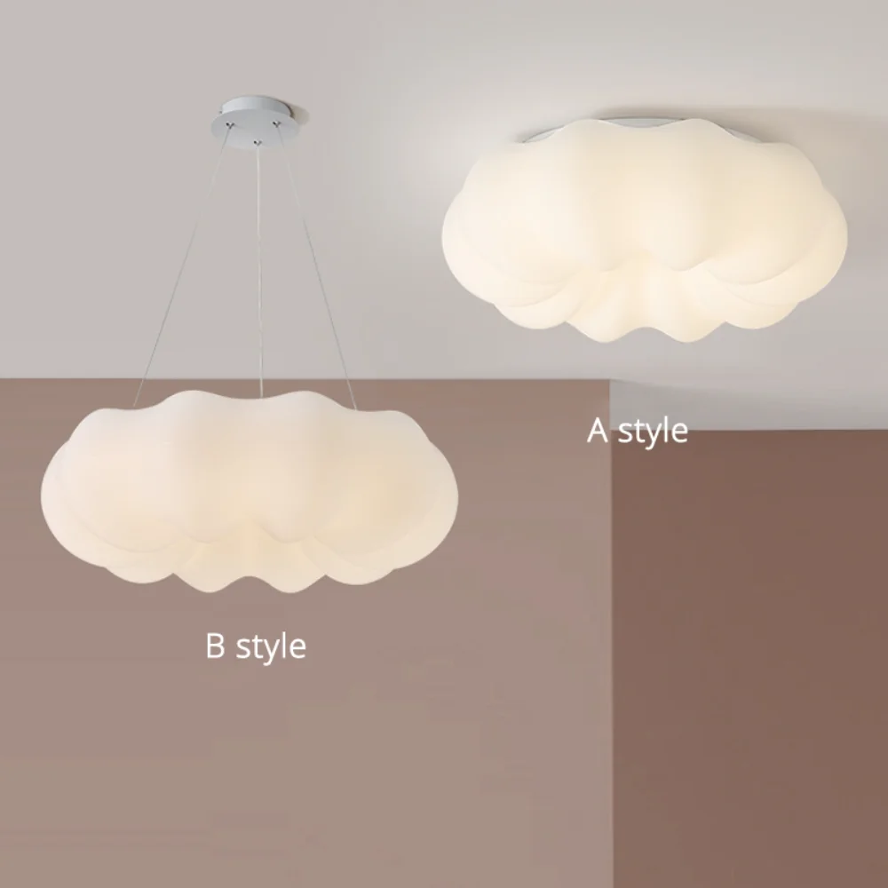 

Nordic Simple Modern Living Room Pumpkin Chandelier Creative Bedroom Ceiling Lamp Children's Room Warm Cloud Small Chandelier
