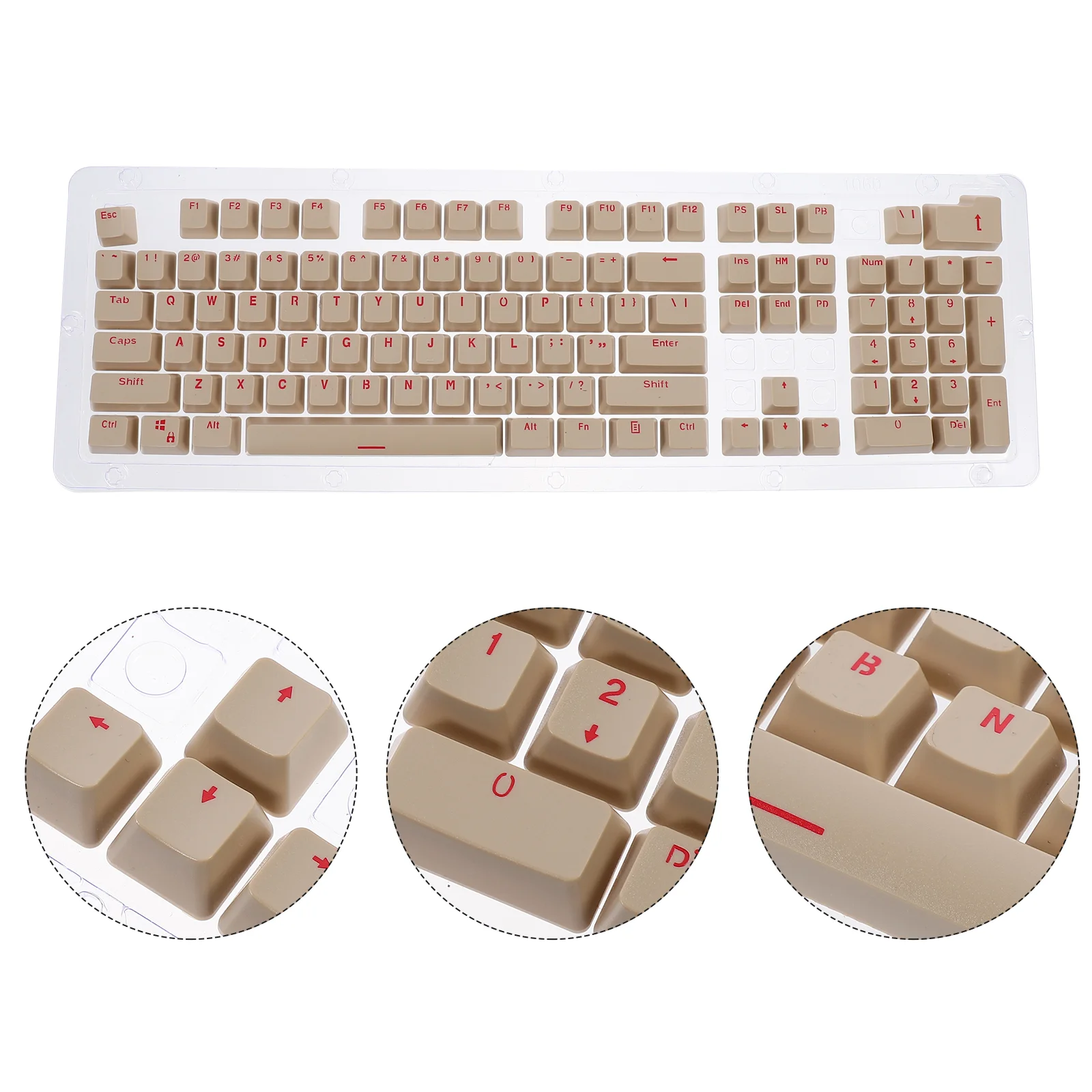 

1 Set Keycap Decorative Key 104-Key ABS Personalized Key Caps Replacement
