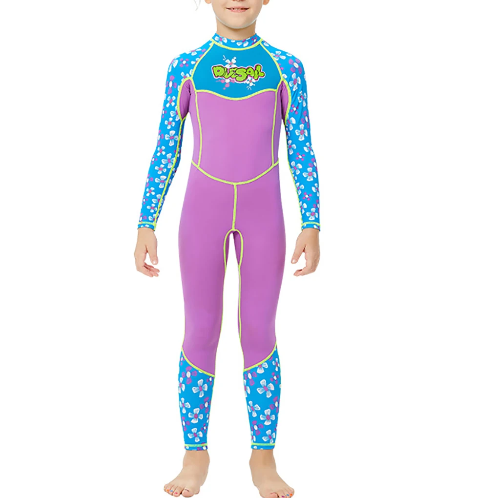 

Wetsuits Diving Suit Kids Wetsuit Long Sleeves and Pants Girls Full body Swimsuit Fashionable Applicable to All Seasons