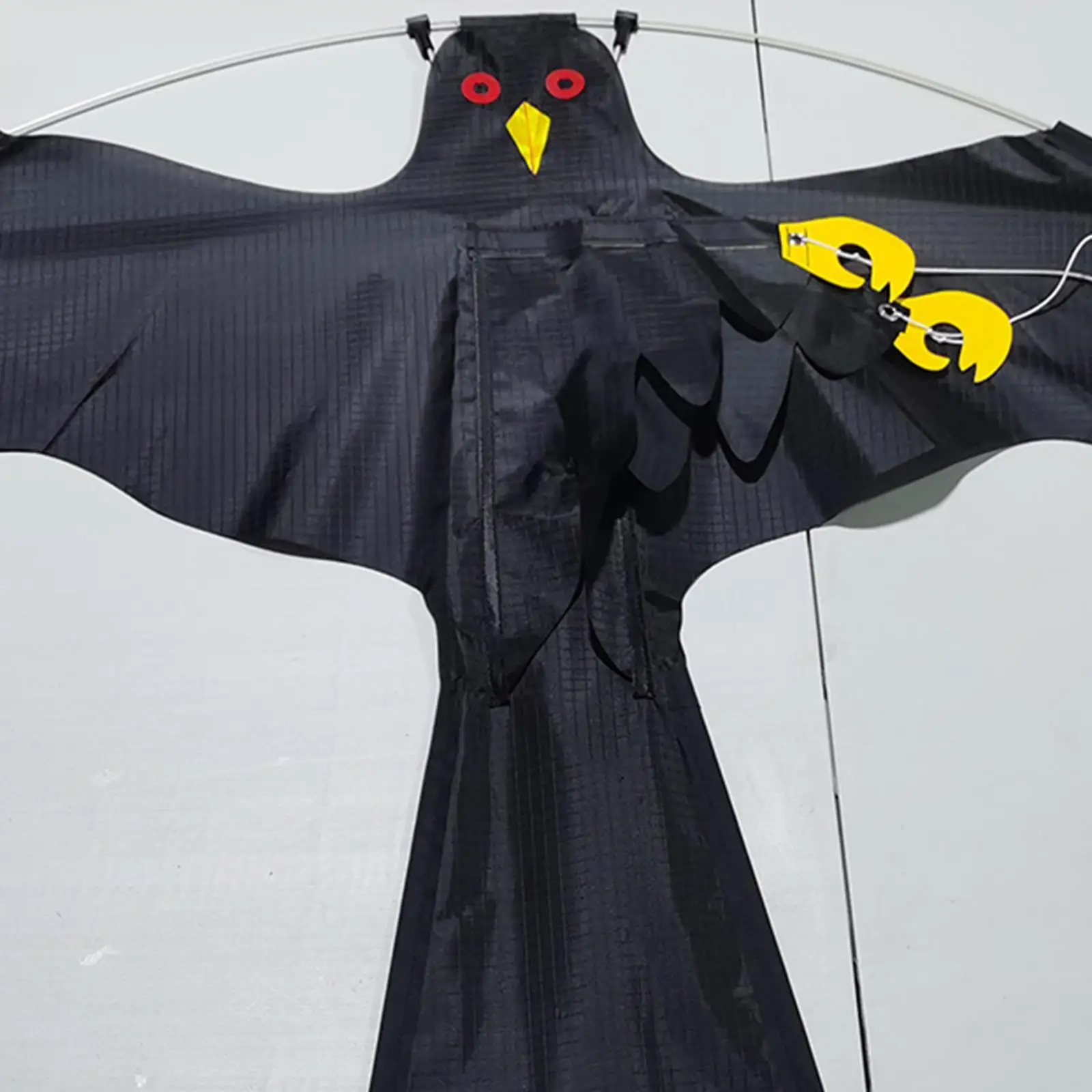 

Lifelike Large Flying Hawk Kite Bird Repeller Pigeon Decoy Weed Pest Control black