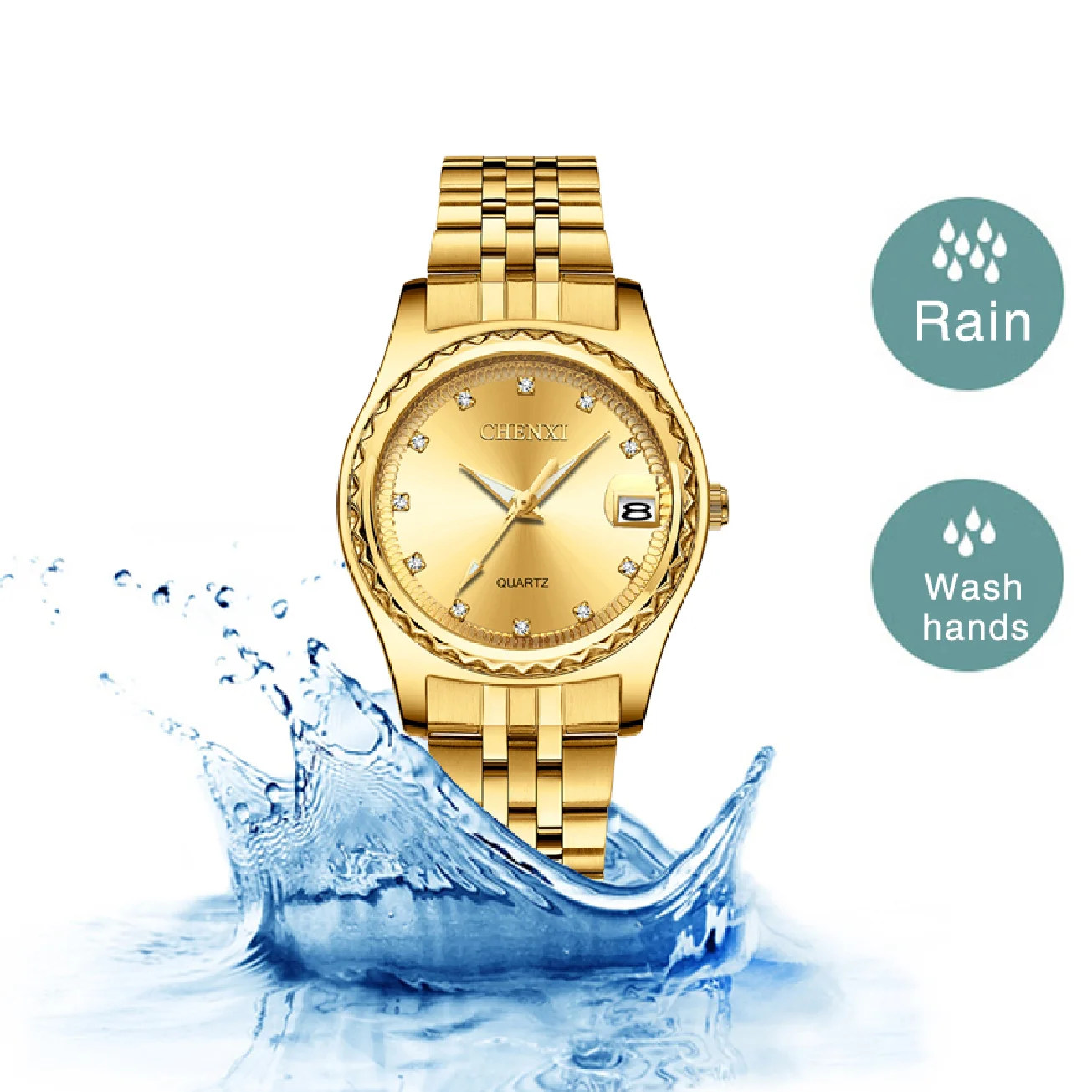 CHENXI Luxury New Women Calendar Watch Fashion Waterproof Analog Quartz Wrist Watch Dress Ladies Watches Gift for Girls Wife enlarge