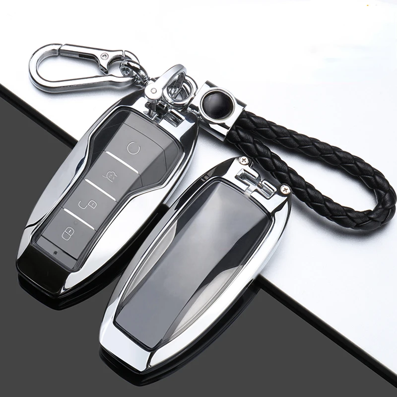Подходит для BYD ATTO3 SEAL DOLPHIN E2 E3 D1 CHAZOR Smart Key цинковый сплав и ТПУ Автомобильный