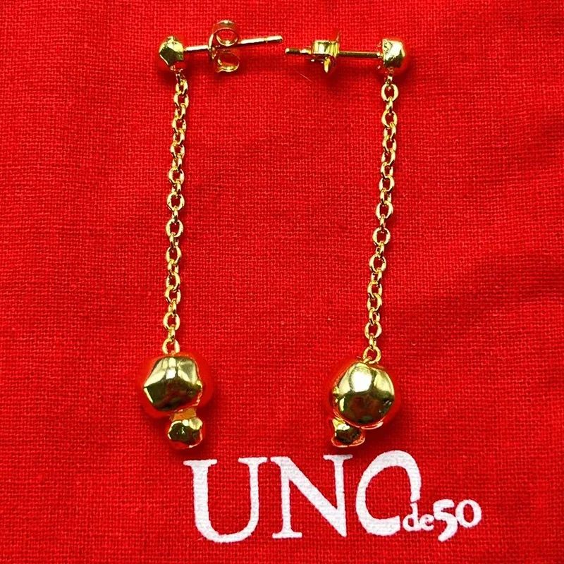 2023 UNOde50 earring Bestseller Espanhol de Alta Qualidade Exquisite Creative Beads Mulheres Brincos Jóias Gift Bag
