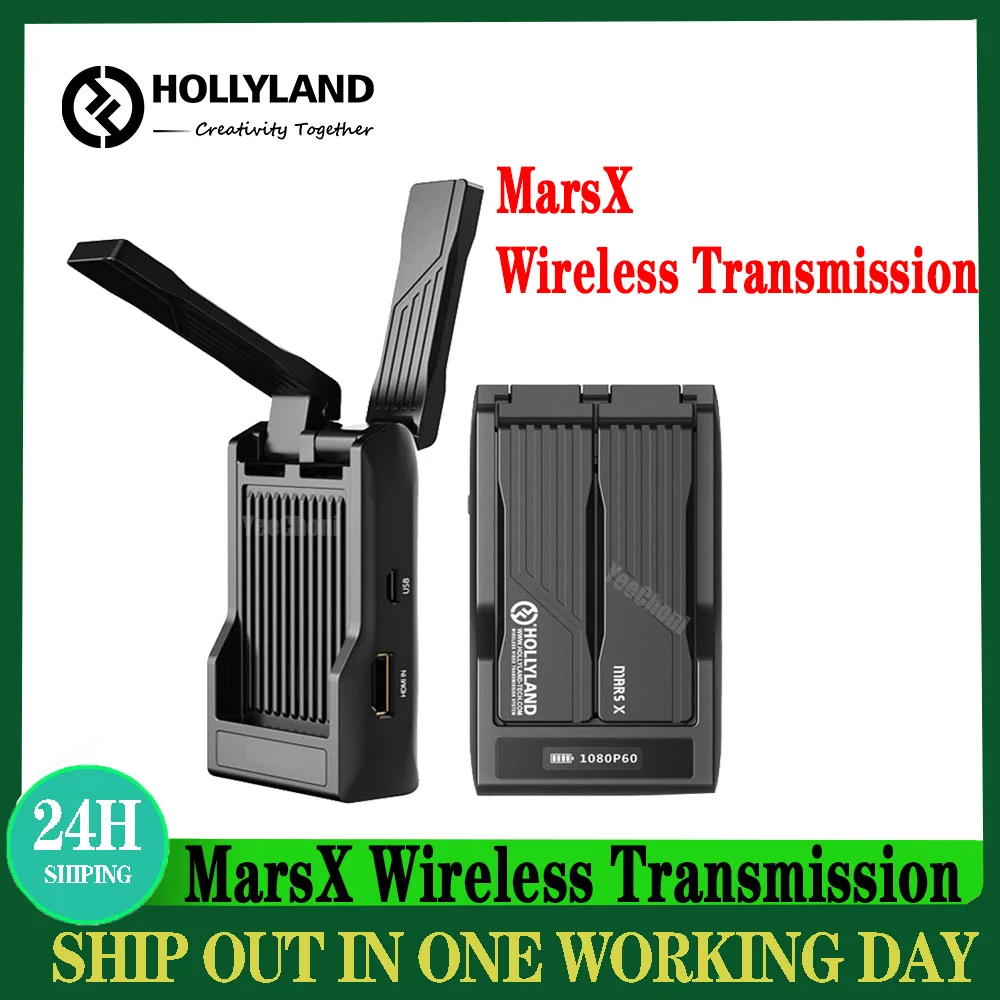 

Hollyland MarsX Wireless Transmission 300ft HD Transmitter HDMI 1080P For iOS Android DSLR Camera Video Photography