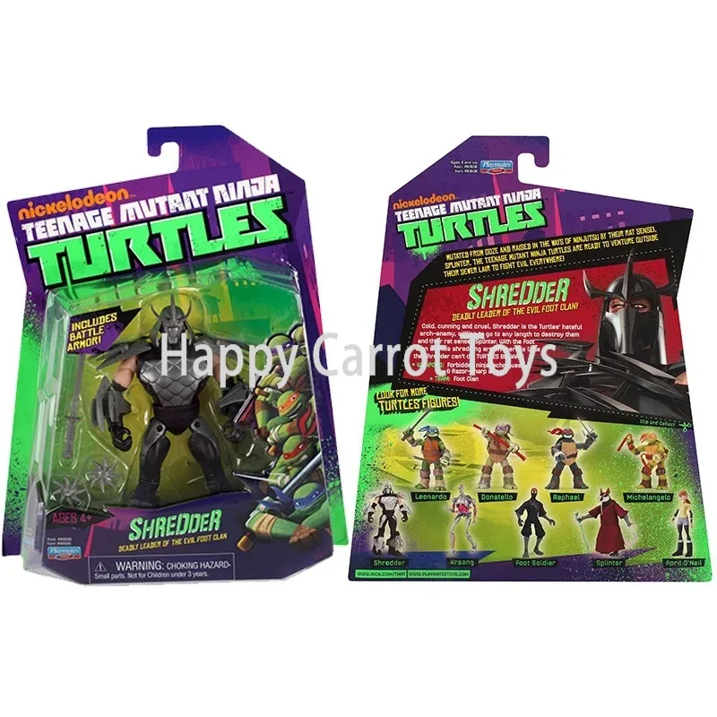 Фото Оригинальные фигурки Playmates TMNT 2012 Nickelodeon Ninja Turtles с подвижными суставами, 5-дюймовые, из ПВХ, подвижные куклы, подарки для детей, игрушки №2