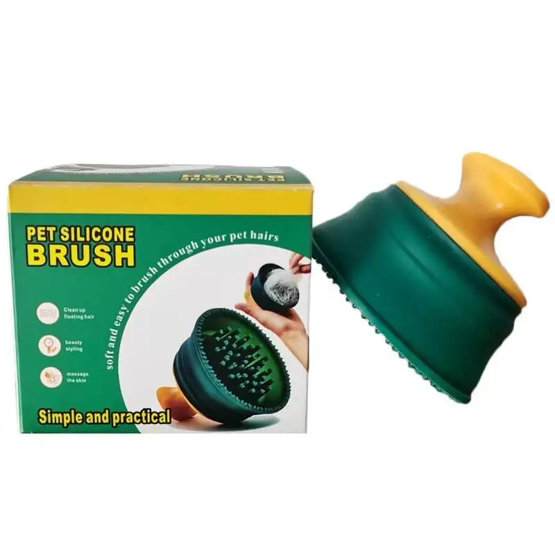 

Dog Cat Bath Brush Soft Silicone Pet Grooming Shower Comb Puppy Hair Fur Cleaning Massage Dispenser Bubble Shampoo Massager Tool