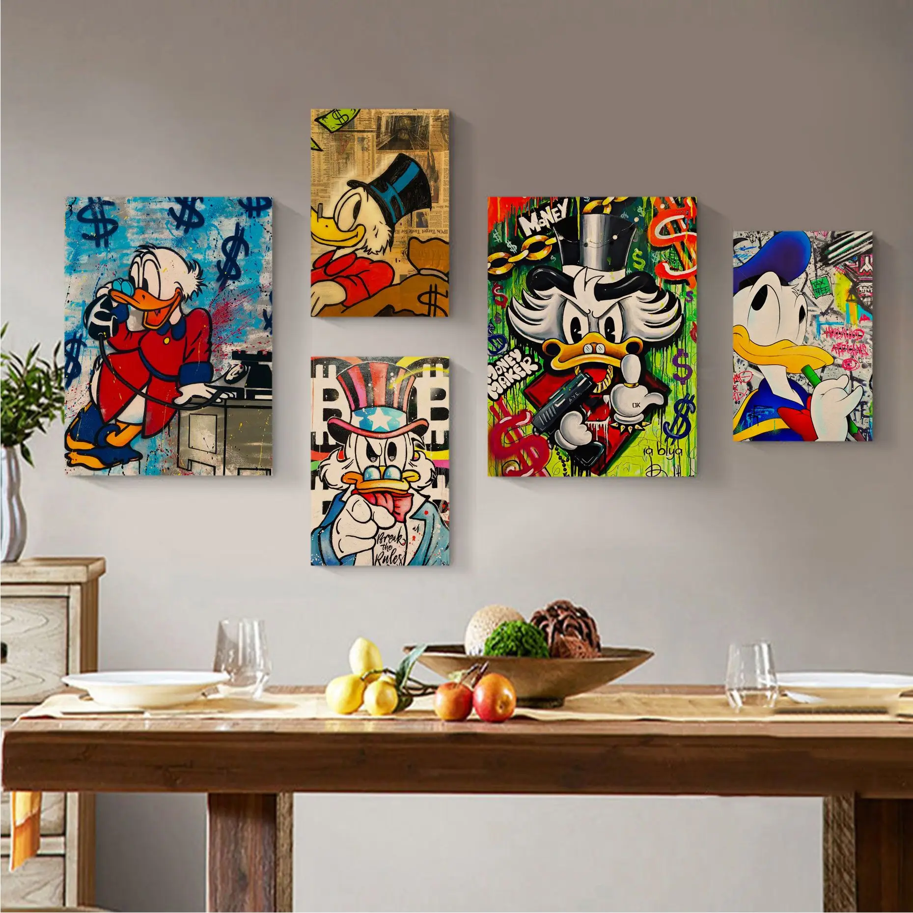 

Disney Donald Duck Vintage Posters Kraft Paper Prints and Posters Stickers Wall Painting