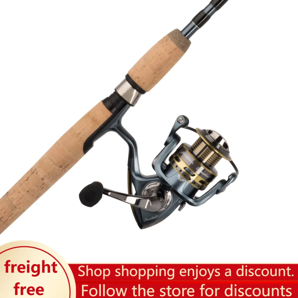 fishing rod，President Spinning Rod and Reel Combo. freight